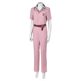 The Fall Guy 2024 Jody Moreno Women Pink Jumpsuit With Belt Cosplay Costume Outfits Halloween Carnival Suit